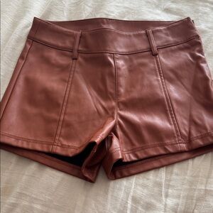 New! Wild Fable size 2 Brown Faux Leather Shorts